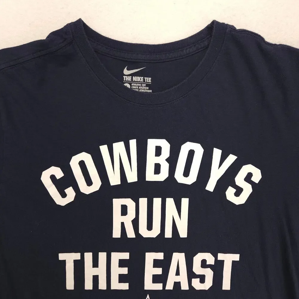 Nike Dallas Cowboys Short Sleeve Graphic Football T Shirt Mens Size L Blue